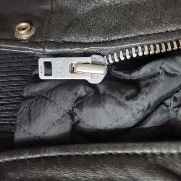 Vintage Drag Specialties Black Leather Motorcycle Jacket Armored SZ 42 Fit Large - Picture 11 of 14